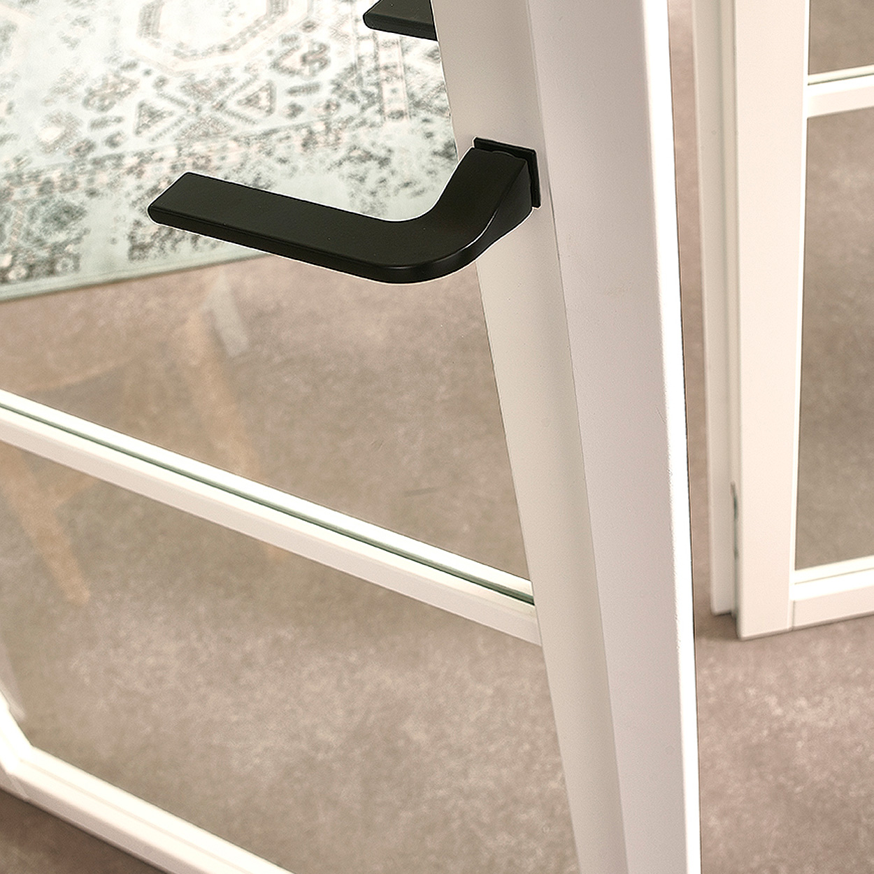 Binnendeur Skantrae SSL 14603 Blank Glas Wit Gelakt